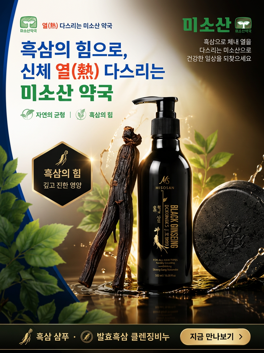 미소산 흑삼 데일리 케어 프로모션 배너